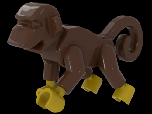 LEGO Piece 2550c01 A Deep Dive into the Brown Monkey